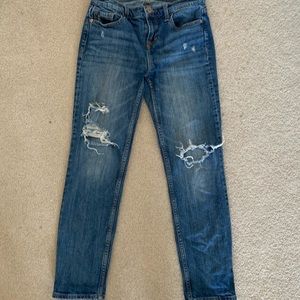 Old Navy Straight Leg Distressed Denim